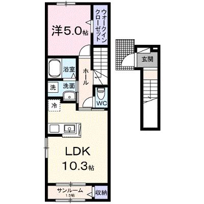 エルマーⅠ 207【管理NO：1-028105201-02070】 ★家具家電は申し込み後に搬入します★ ★2026年08月中旬入居可能★の物件画像