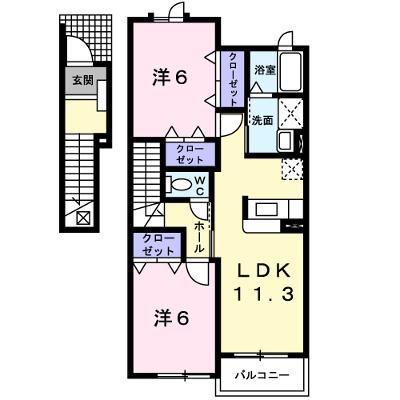 メゾン・エルフ 203【管理NO：1-014442001-02030】 ★家具家電は申し込み後に搬入します★の物件画像