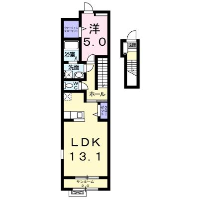 リヴ　フリーリ　Ⅱ 204【管理NO：1-025077101-02040】 ★家具家電は申し込み後に搬入します★の物件画像