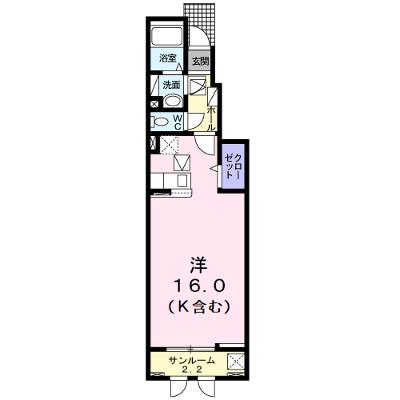セレーン扇田Ａ 104【管理NO：1-024937501-01040】 ★家具家電は申し込み後に搬入します★の物件画像