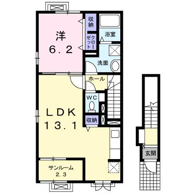 ヴィラ弁天北 201【管理NO：1-022815901-02010】 ★家具家電は申し込み後に搬入します★の物件画像