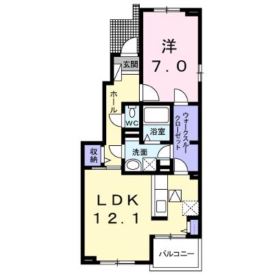 カーサ　エテルナ　Ⅰ 101【管理NO：1-020346101-01010】 ★家具家電は申し込み後に搬入します★の物件画像