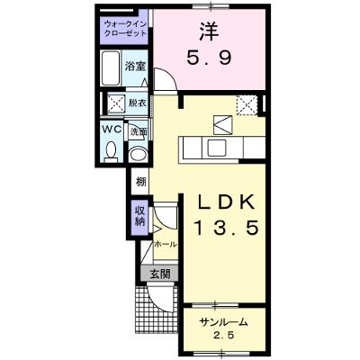 クリングラン 103【管理NO：1-020864401-01030】 ★家具家電は申し込み後に搬入しますの物件画像