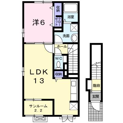 ラルーチェ 201【管理NO：1-020495801-02010】 ★家具家電は申し込み後に搬入します 2026年07月中旬入居可能の物件画像