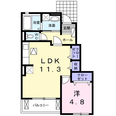 メゾン・カルム 102【管理NO：1-018608401-01020】 ★家具家電は申し込み後に搬入しますの物件画像