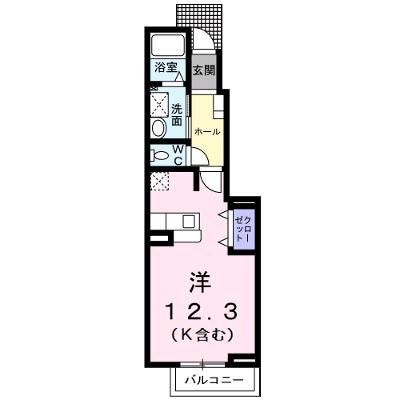グリーンパークＤ 102【管理NO：1-013503801-01020】 ★家具家電は申し込み後に搬入しますの物件画像