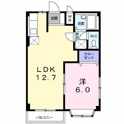 エルディム花水木西棟 201【管理NO：1-004632202-02010】 ★家具家電は申し込み後に搬入します★の物件画像