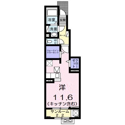 アイキューブ北代 105【管理NO：1-026948101-01050】 ★家具家電は申し込み後に搬入します★の物件画像