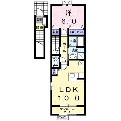 ネクステージ 204【管理NO：1-019101301-02040】 ★家具家電は申し込み後に搬入しますの物件画像
