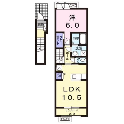 ヴィル・フォーレⅤ 202【管理NO：1-018003701-02020】 ★家具家電は申し込み後に搬入しますの物件画像