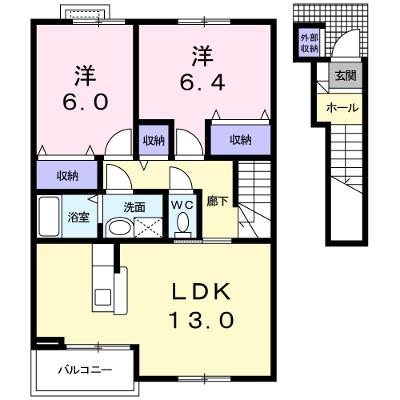 カーサ・クレールⅤ 202【管理NO：1-012701301-02020】 ★家具家電は申し込み後に搬入しますの物件画像