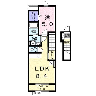 ルポゼ 202【管理NO：1-023098101-02020】 ★家具家電は申し込み後に搬入します★の物件画像