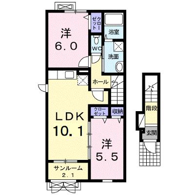 スカイビューⅡ 201【管理NO：1-018693502-02010】 ★家具家電は申し込み後に搬入します 2026年08月中旬入居可能の物件画像