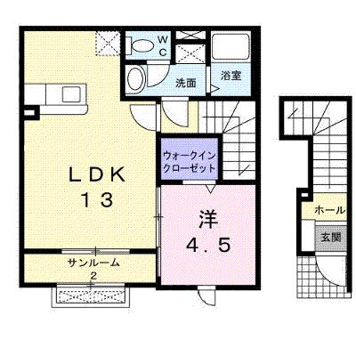 シャルマン　Ⅱ 203【管理NO：1-017058002-02030】 ★家具家電は申し込み後に搬入しますの物件画像