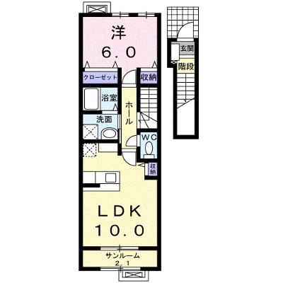 ヴィル・フォーレⅣ 203【管理NO：1-016600401-02030】 ★家具家電は申し込み後に搬入しますの物件画像