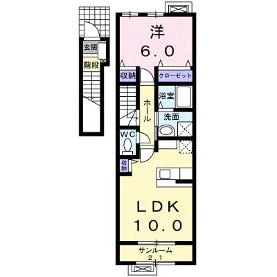 ヴィル・フォーレⅣ 202【管理NO：1-016600401-02020】 ★家具家電は申し込み後に搬入しますの物件画像