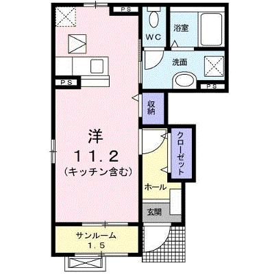 アグレアーブル 101【管理NO：1-016534901-01010】 ★家具家電は申し込み後に搬入しますの物件画像