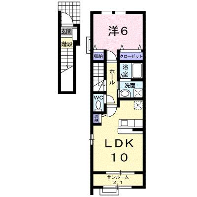 クロンドールⅡ 204【管理NO：1-015372102-02040】 ★家具家電は申し込み後に搬入します★の物件画像