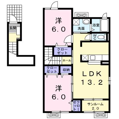 プラシードＣ 201【管理NO：1-014124103-02010】の物件画像