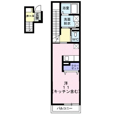 ウエスト・モンターニュＡ 202【管理NO：1-014010301-02020】 ★家具家電は申し込み後に搬入します★ ★2026年10月中旬入居可能★の物件画像