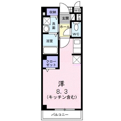 ヴィアーレ秋吉 206【管理NO：1-013786201-02060】 ★家具家電は申し込み後に搬入します★の物件画像