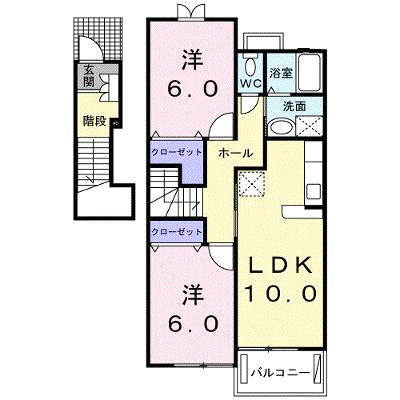 エレガンス・フィオーレ 202【管理NO：1-012974801-02020】 ★家具家電は申し込み後に搬入しますの物件画像