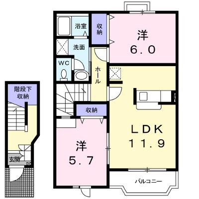 エスペランス・Ｋ 203【管理NO：1-012222301-02030】 ★家具家電は申し込み後に搬入しますの物件画像