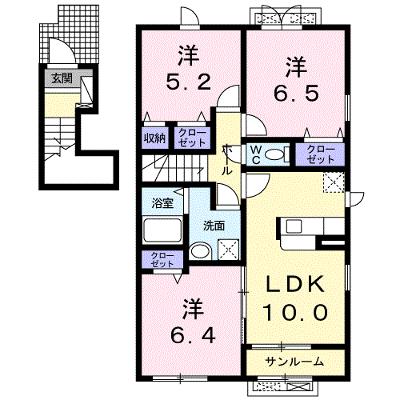 シェル・トゥールＢ 201【管理NO：1-020968002-02010】 ★家具家電は申し込み後に搬入します 2026年08月上旬入居可能の物件画像