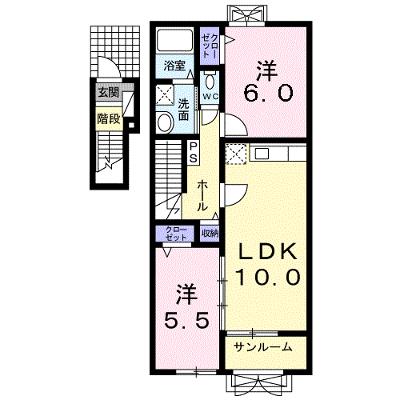 エスポア－ル　井波 203【管理NO：1-016662601-02030】 ★家具家電は申し込み後に搬入しますの物件画像