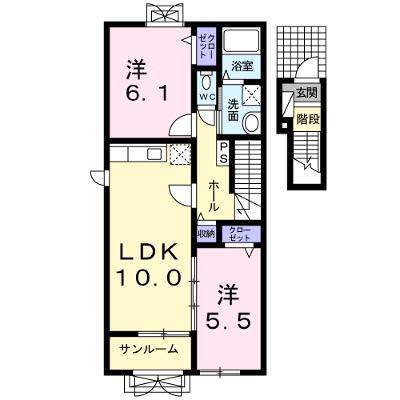 アッシュ５　Ａ 202【管理NO：1-016297001-02020】 ★家具家電は申し込み後に搬入しますの物件画像