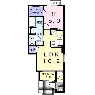 エソール中川 103【管理NO：1-025482901-01030】 ★家具家電は申し込み後に搬入します 2026年08月中旬入居可能の物件画像