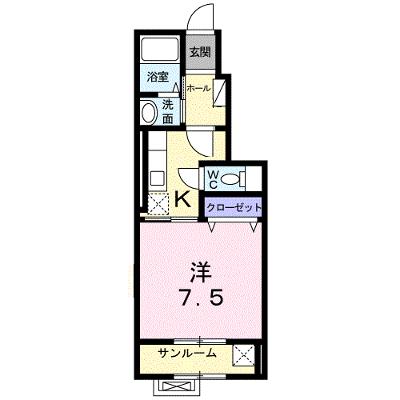 ア・ピアチェーレⅡ 102【管理NO：1-023525701-01020】 ★家具家電は申し込み後に搬入します 2026年07月中旬入居可能の物件画像