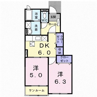 マーブル　Ⅲ 102【管理NO：1-017091001-01020】の物件画像