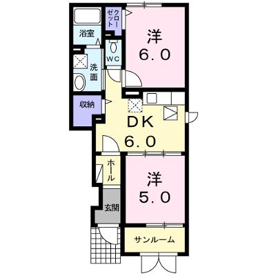 サラール　Ⅱ 103【管理NO：1-016777801-01030】 ★家具家電は申し込み後に搬入します 2026年07月中旬入居可能の物件画像
