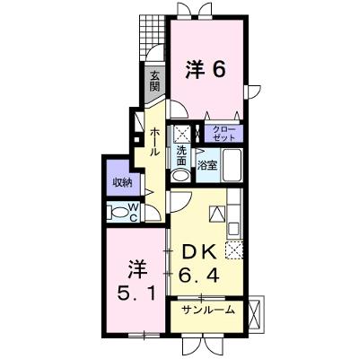 アッシュ６　Ａ 101【管理NO：1-016297401-01010】 ★家具家電は申し込み後に搬入しますの物件画像