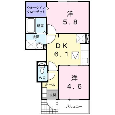 ヴィラ・かたかご　Ⅲ 103【管理NO：1-014808001-01030】 ★家具家電は申し込み後に搬入しますの物件画像