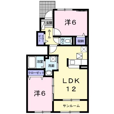 くれよんハウス 102【管理NO：1-017992001-01020】 ★家具家電は申し込み後に搬入しますの物件画像