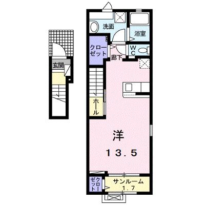 エスポワール２０２４ 201【管理NO：1-027588701-02010】 ★家具家電は申し込み後に搬入します★の物件画像