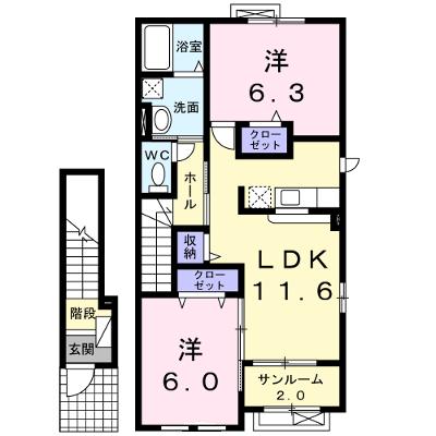 アリストヒル 201【管理NO：1-016548501-02010】 ★家具家電は申し込み後に搬入します★の物件画像
