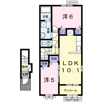 ボナール 202【管理NO：1-020286301-02020】 ★家具家電は申し込み後に搬入します 2026年08月上旬入居可能の物件画像