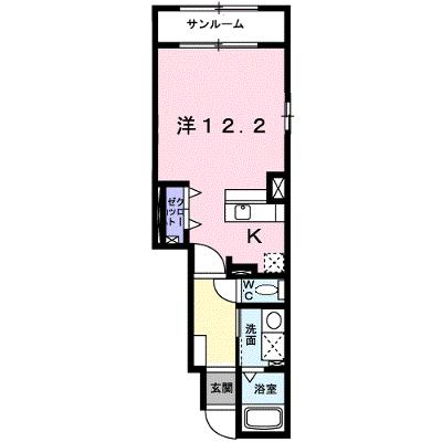 ファミーユⅡ 104【管理NO：1-015543001-01040】 ★家具家電は申し込み後に搬入します 2026年09月中旬入居可能の物件画像
