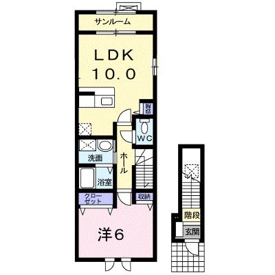 トゥインクルⅣ 204【管理NO：1-015337901-02040】の物件画像