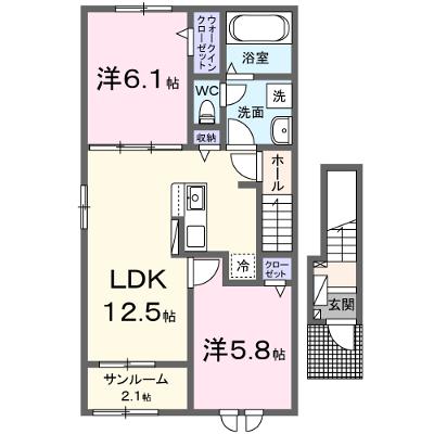 カーサ　アザレア　栗森 201【管理NO：1-028292801-02010】 ★家具家電は申し込み後に搬入しますの物件画像