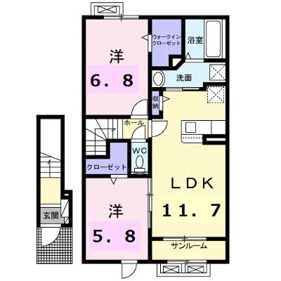 ブライト　スクエアⅢ 203【管理NO：1-027248001-02030】 ★家具家電は申し込み後に搬入します 2026年08月中旬入居可能の物件画像