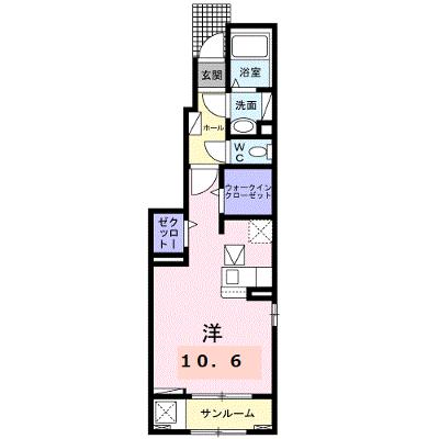 ヴィセオβ 101【管理NO：1-027003402-01010】 ★家具家電は申し込み後に搬入しますの物件画像