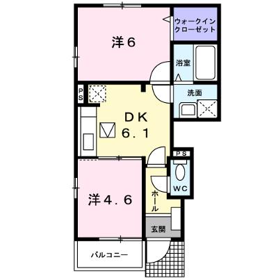 プロヴァンス木田　Ｂ 101【管理NO：1-015116302-01010】 ★家具家電は申し込み後に搬入しますの物件画像