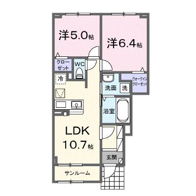ステイズ　河合 102【管理NO：1-028698001-01020】 ★家具家電は申し込み後に搬入します★の物件画像