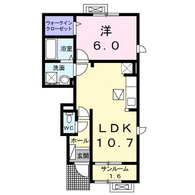 サンリット　ヒル　Ⅲ 104【管理NO：1-022564101-01040】 ★家具家電は申し込み後に搬入しますの物件画像