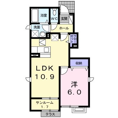 ライム　ブライト　Ｃ 101【管理NO：1-018888501-01010】 ★家具家電は申し込み後に搬入しますの物件画像