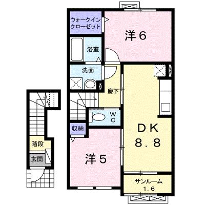 ヴィラ・清瀧　Ｂ 202【管理NO：1-016388802-02020】 ★家具家電は申し込み後に搬入しますの物件画像